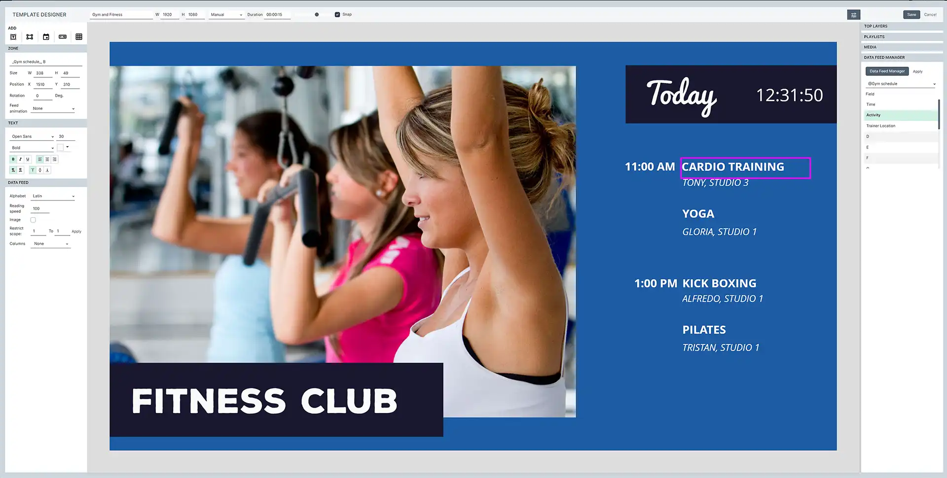 Template-for-fitness-centres-showing-activity-schedule fitness