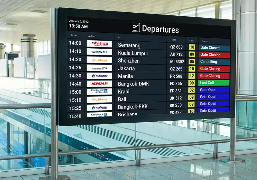 Airport-Flight-Schedule-Board-New-Zealand